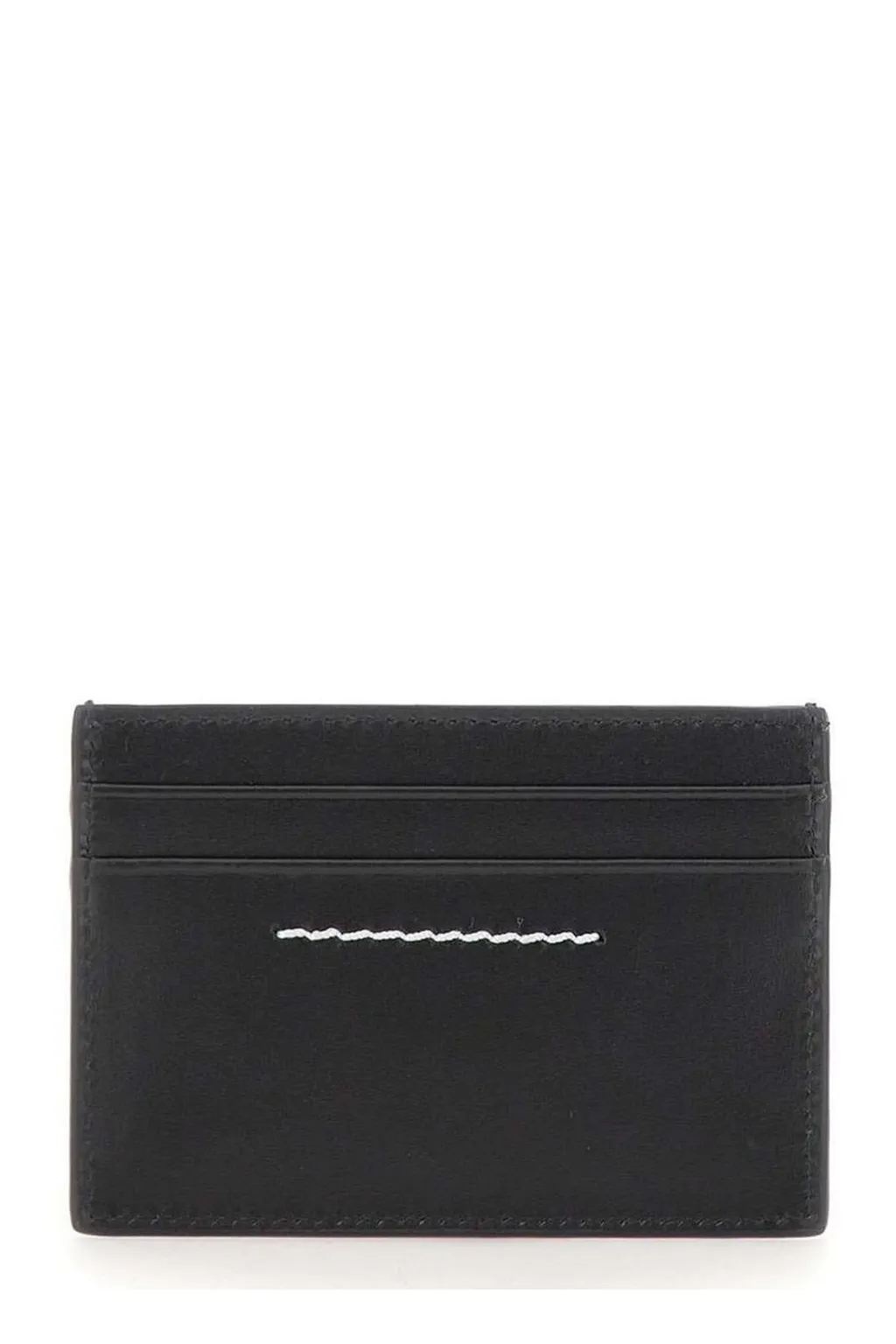 Mm6 Maison Margiela Logo Patch Open Top Cardholder