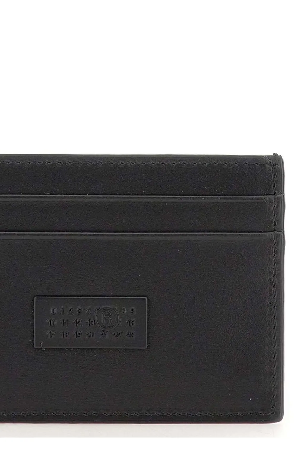 Mm6 Maison Margiela Logo Patch Open Top Cardholder