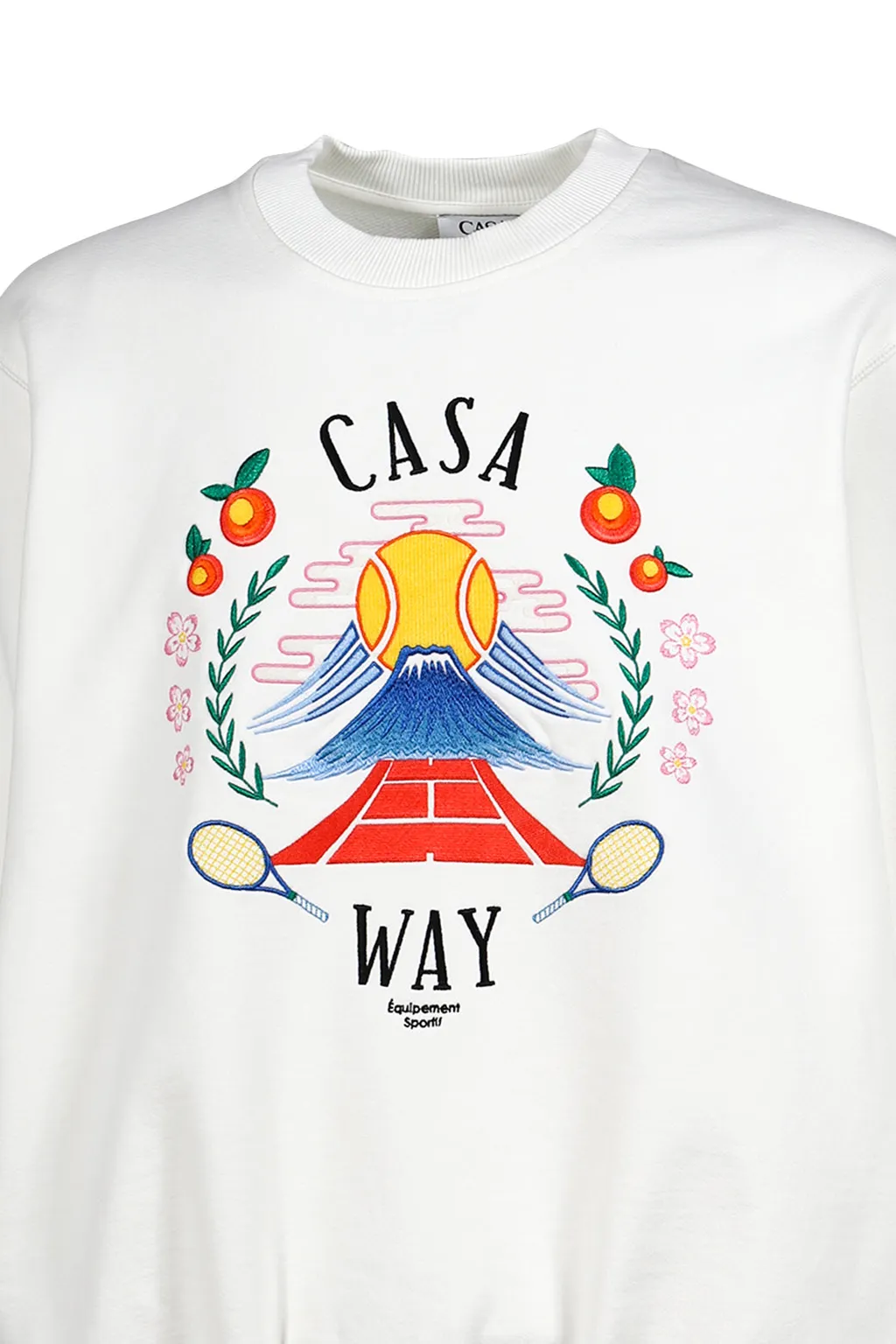 Casa Way Mountain Embroidered Sweatshirt / Wht