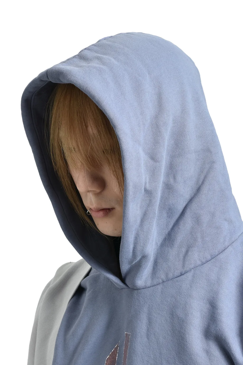Bleached Graft Hoodie / Blu Gry