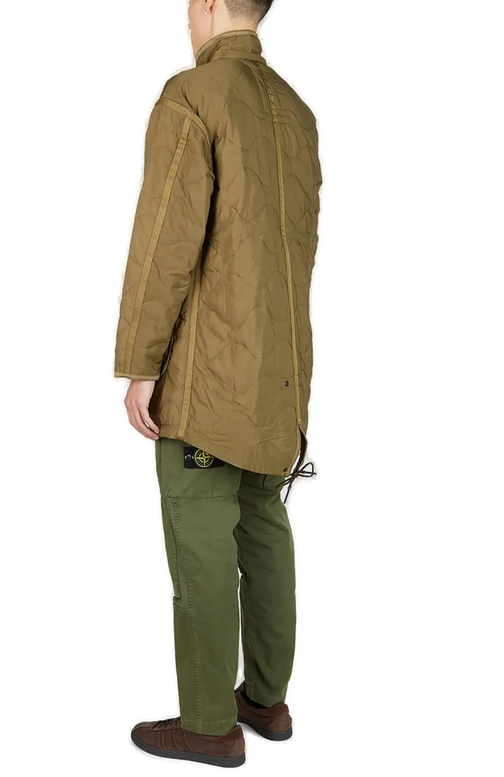 Liberaiders Quilted Graphic Patch High-Neck Coat