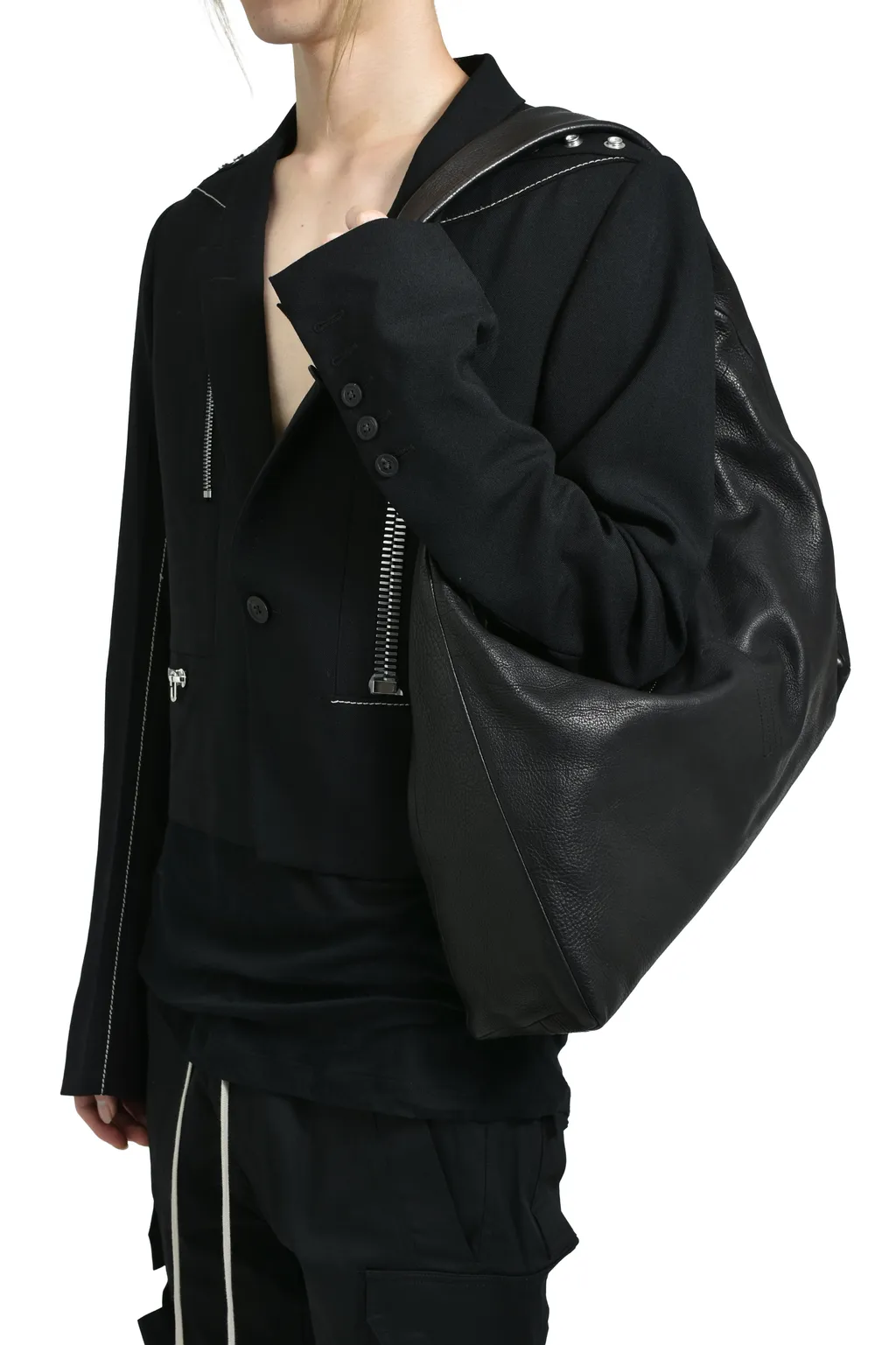 Cropped Gemini Bag / Black