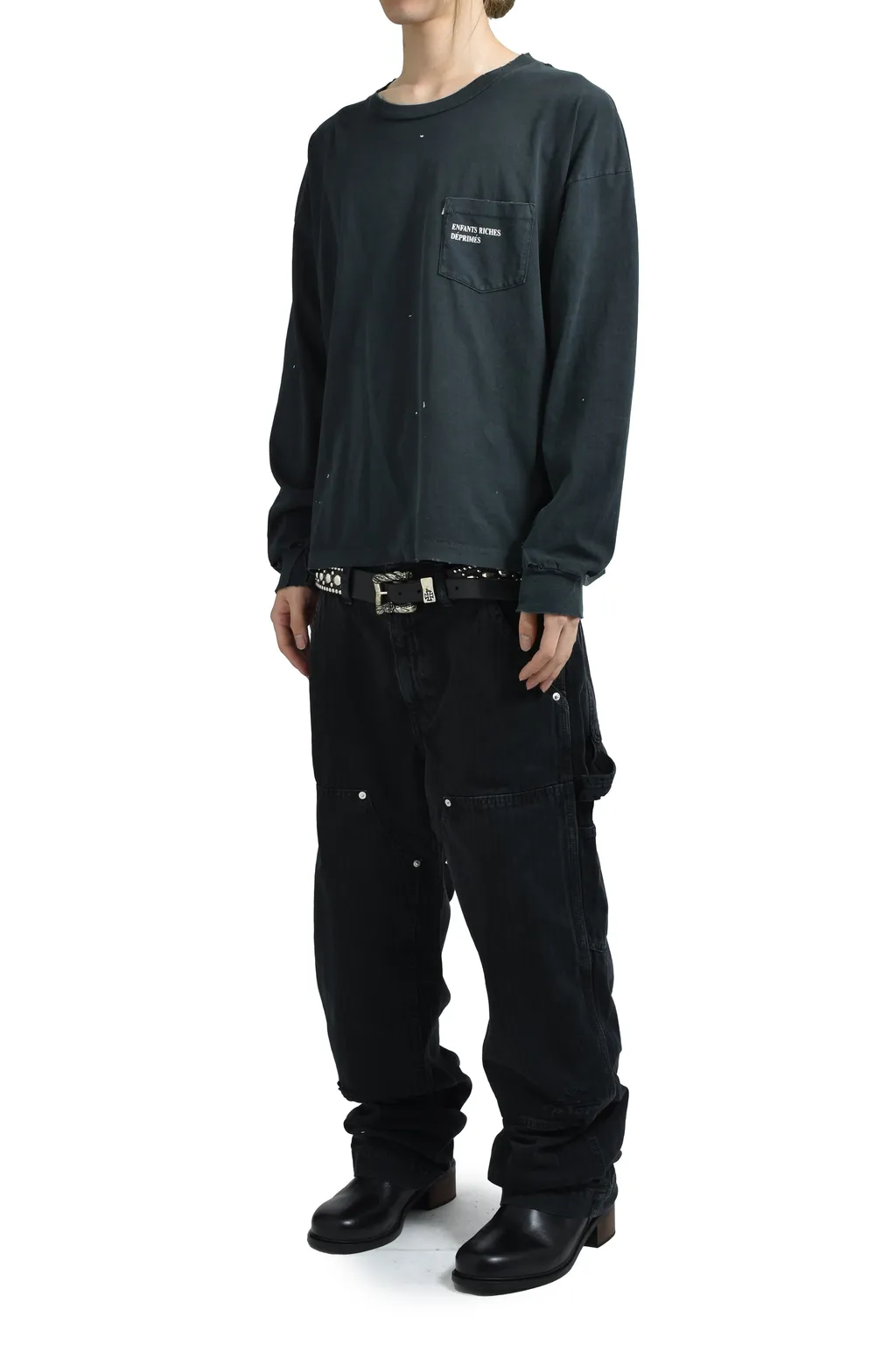 Classic Logo Ls T-Shirt / L.Washed Blk