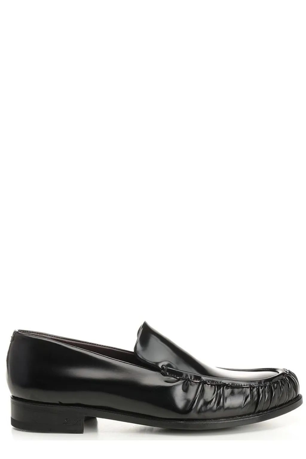Lidfort Curled Toe Leather Loafers