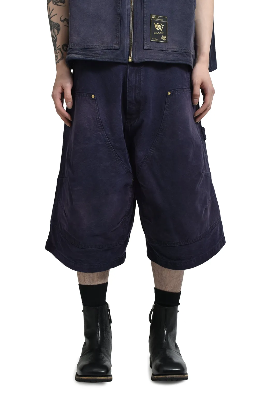 Stockton Double Knee Short / Peacoat