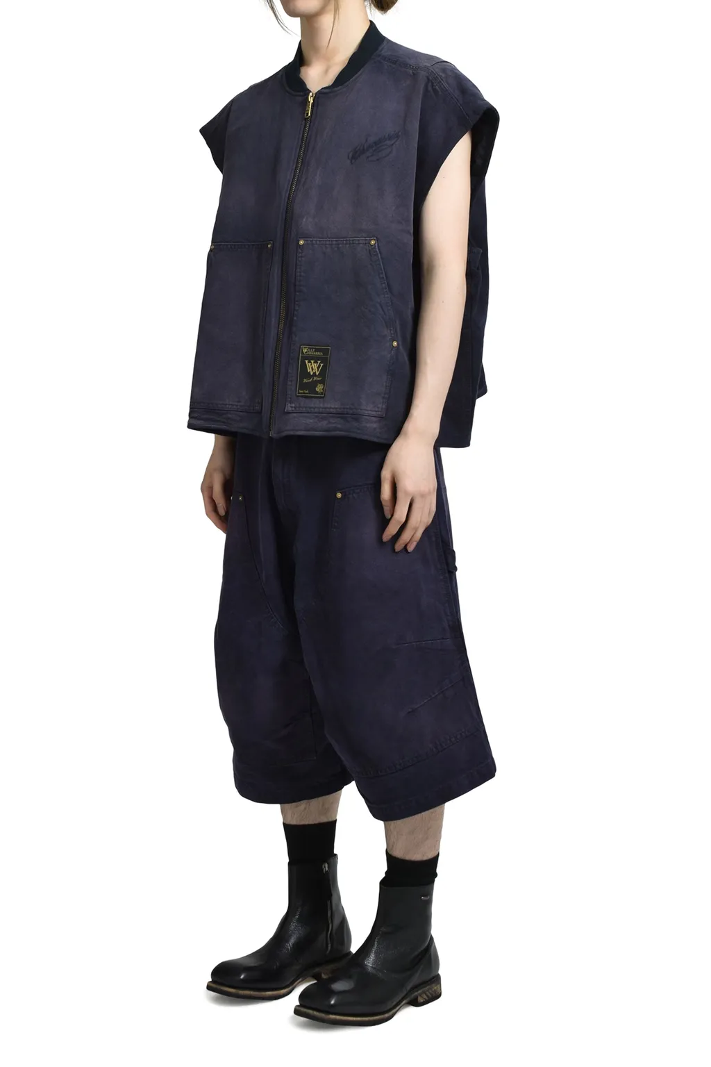 Stockton Double Knee Short / Peacoat