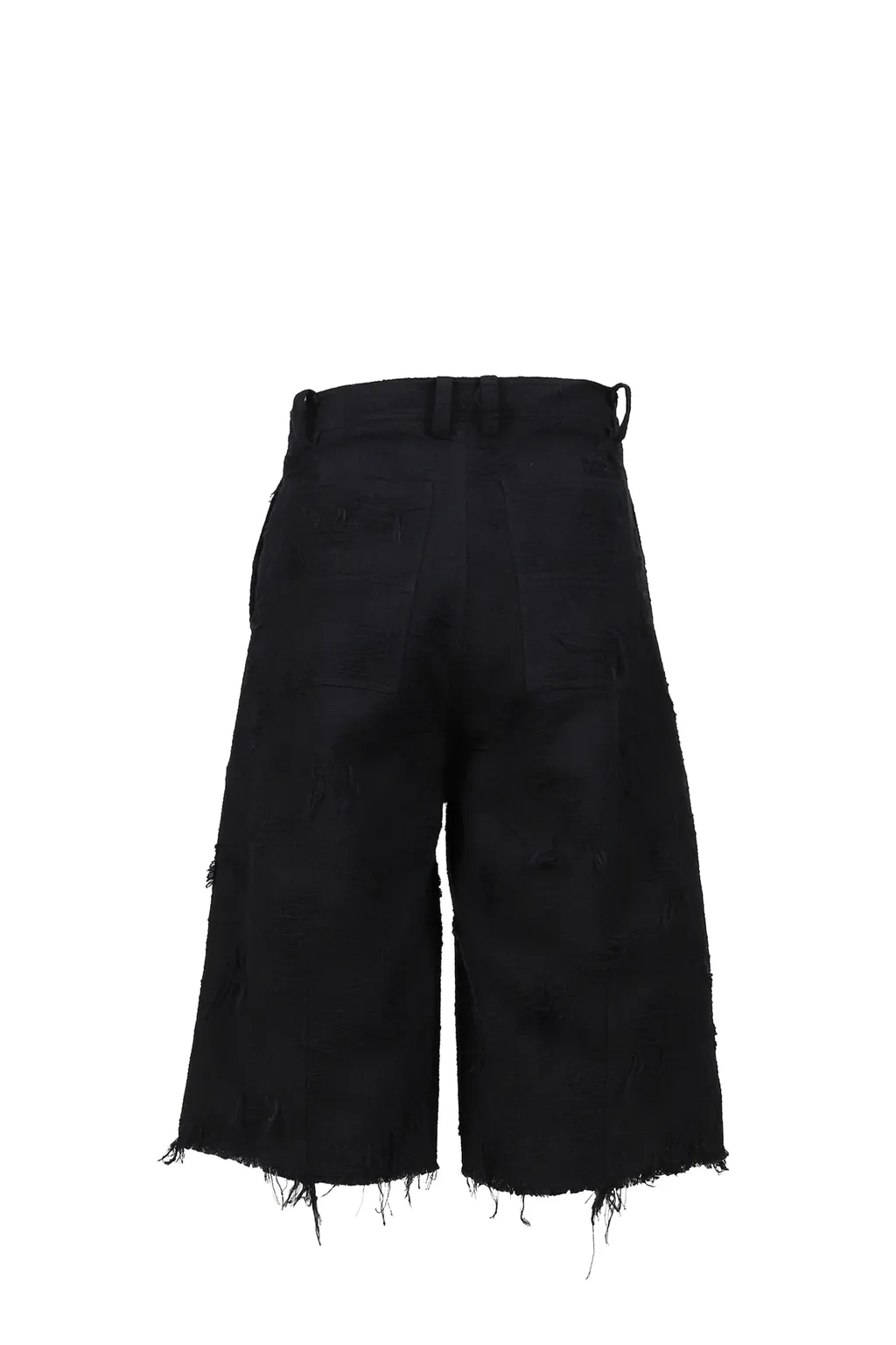 Boro Jacquard Baggy Shorts / Blk