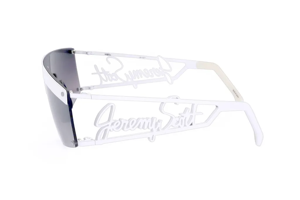 Linda Farrow X Jeremy Scott Shield Frame Sunglasses