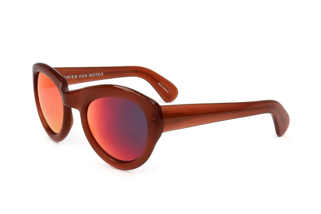 Linda Farrow X Dries Van Noten Oval Frame Sunglasses