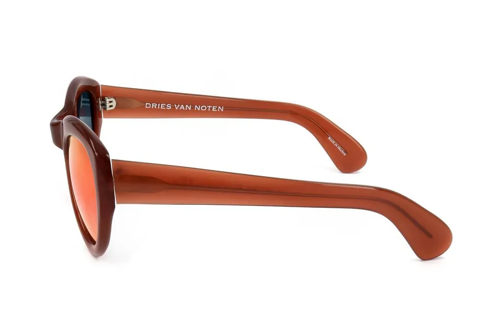Linda Farrow X Dries Van Noten Oval Frame Sunglasses