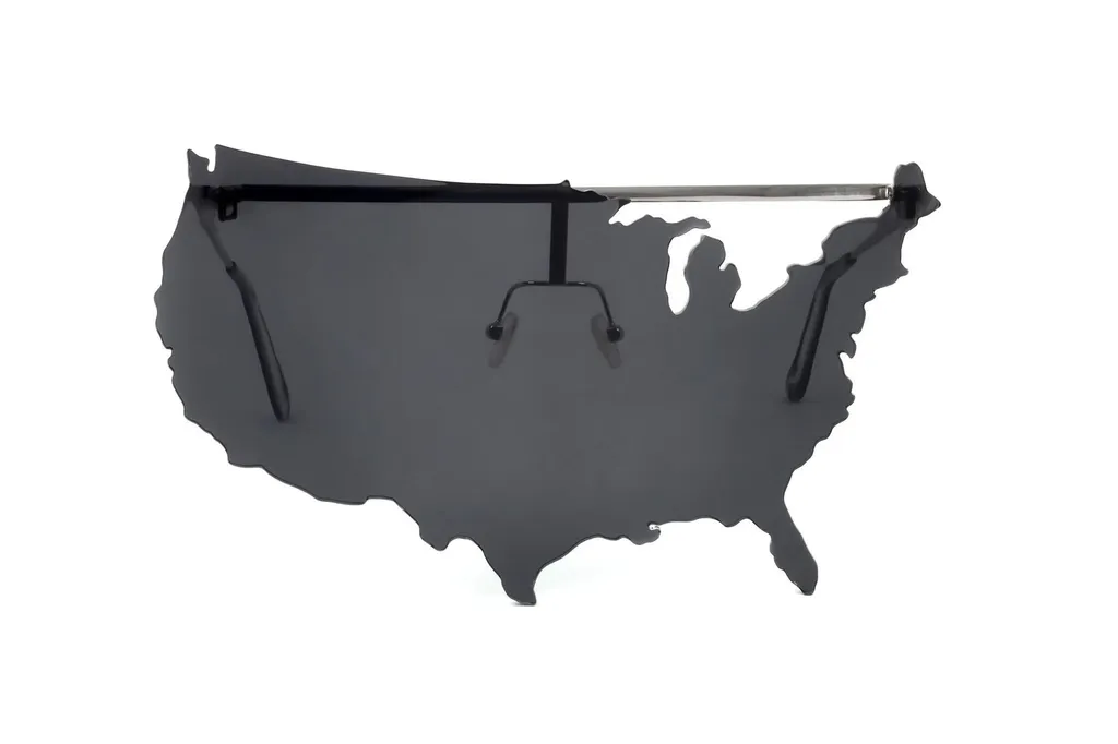 Linda Farrow X Jeremy Scott Map Frame Sunglasses