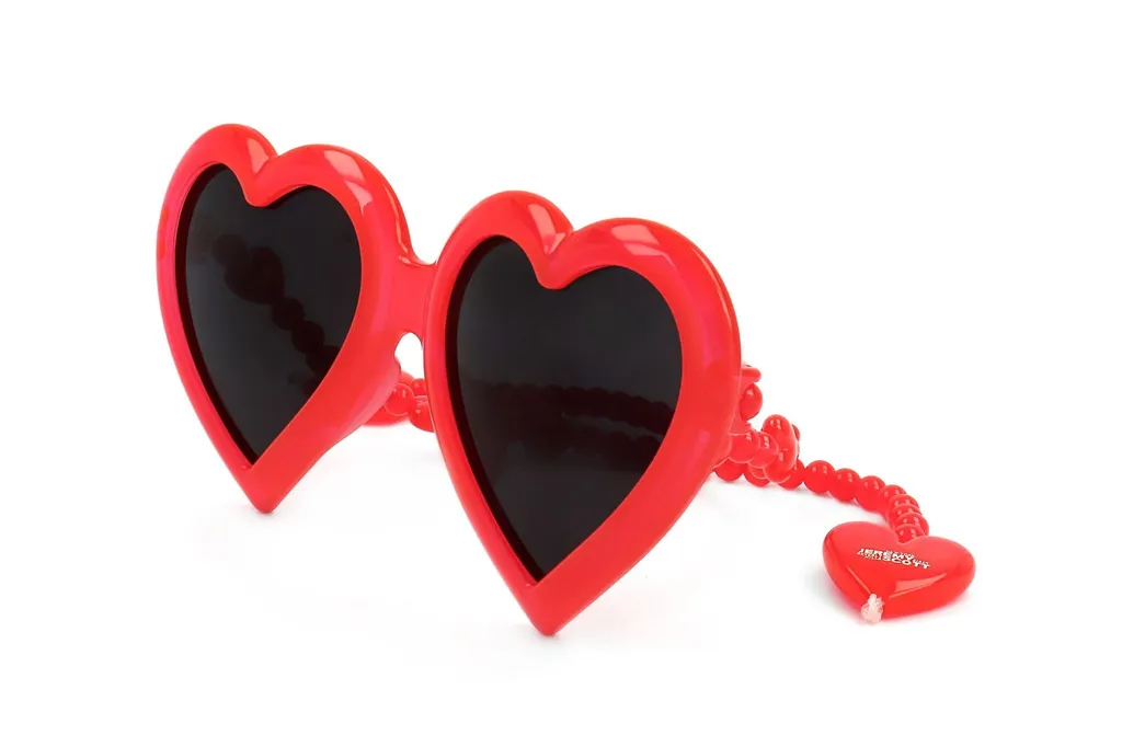 Linda Farrow X Jeremy Scott Heart Frame Sunglasses