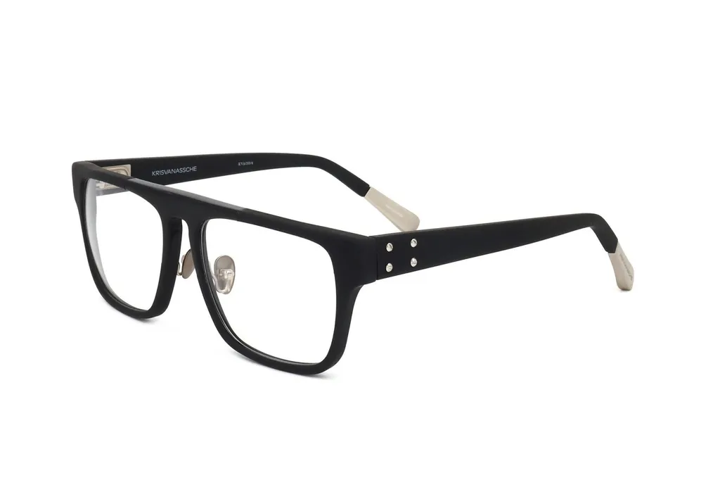 Linda Farrow X Kris Van Assche Rectangular Frame Glasses