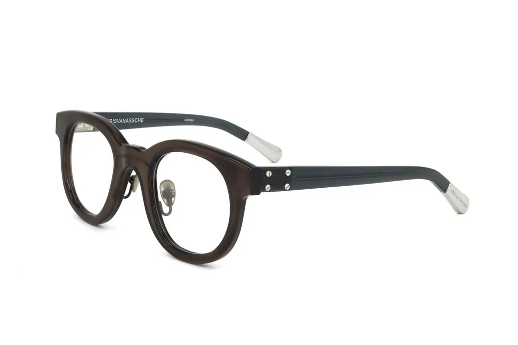 Linda Farrow X Kris Van Assche Oval Frame Glasses