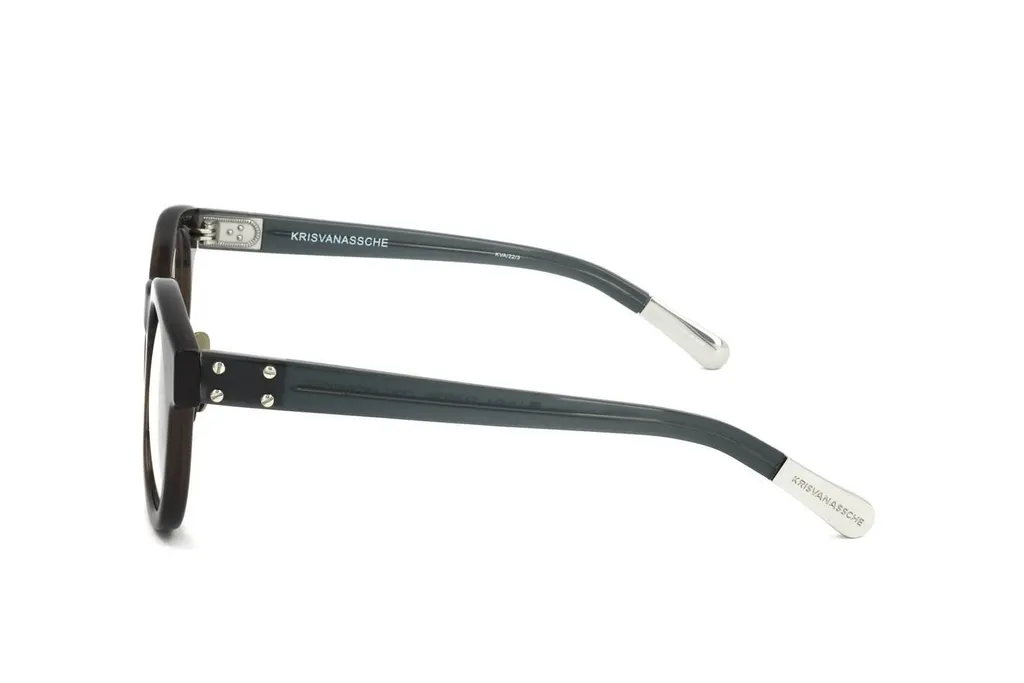 Linda Farrow X Kris Van Assche Oval Frame Glasses