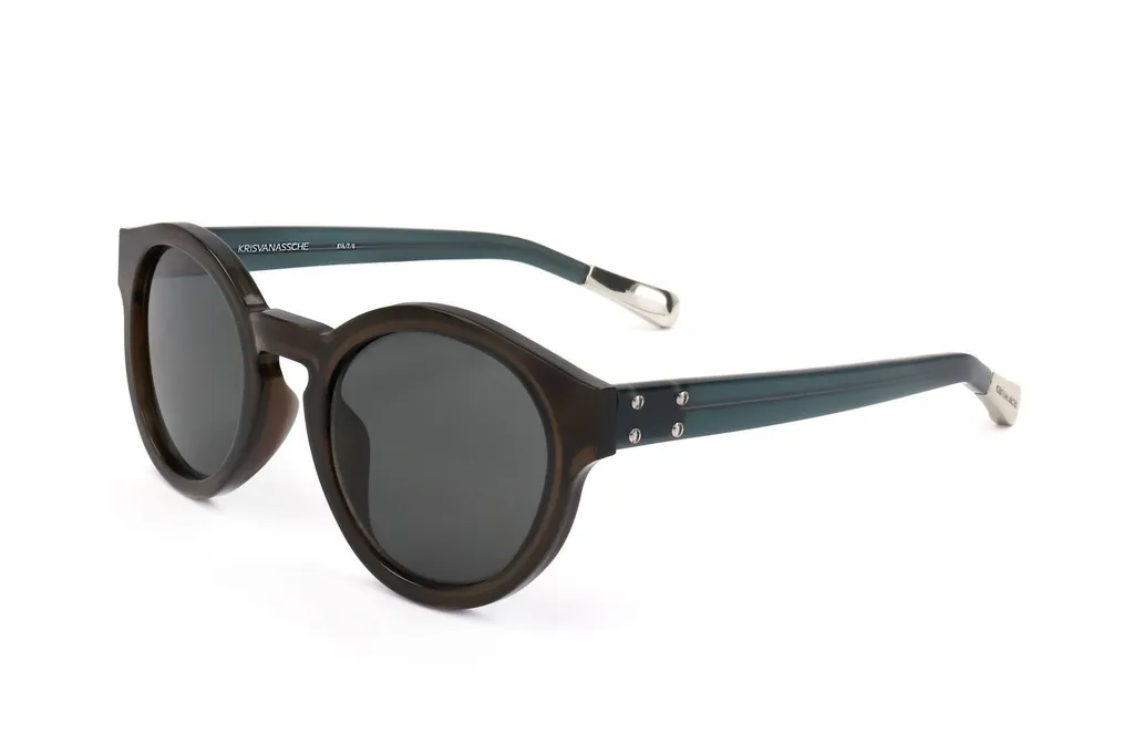 Linda Farrow X Kris Van Assche Oval Frame Sunglasses