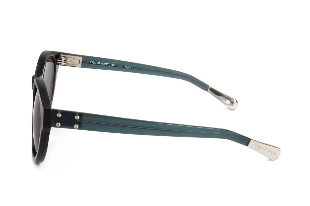 Linda Farrow X Kris Van Assche Oval Frame Sunglasses