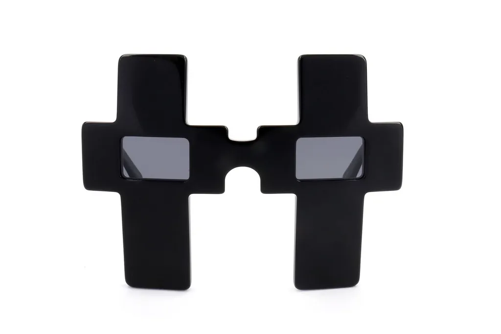 Linda Farrow X Jeremy Scott Cross Frame Sunglasses