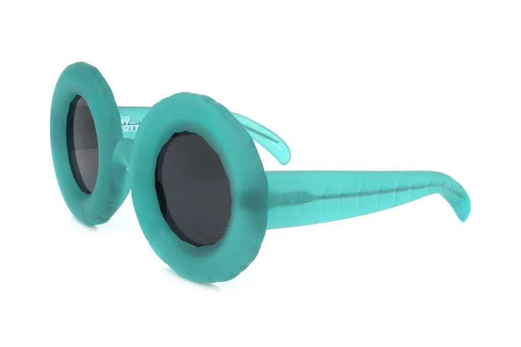 Linda Farrow X Jeremy Scott Round Frame Sunglasses