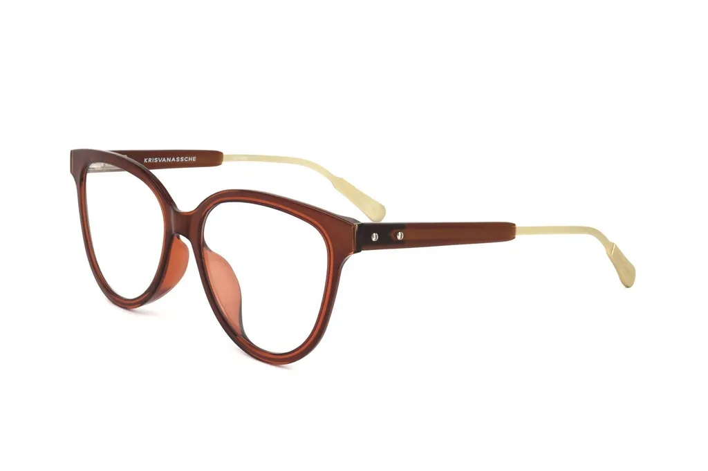 Linda Farrow X Kris Van Assche Oval Frame Glasses