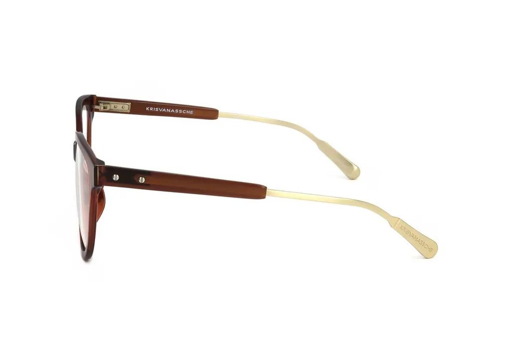 Linda Farrow X Kris Van Assche Oval Frame Glasses