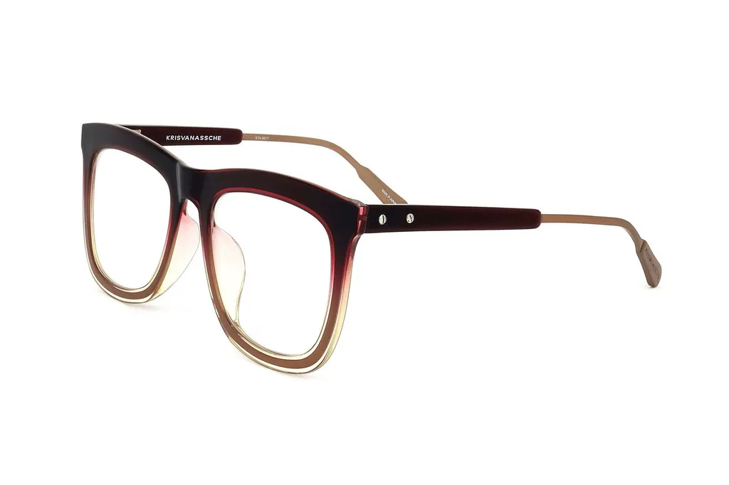 Linda Farrow X Kris Van Assche Square Frame Glasses
