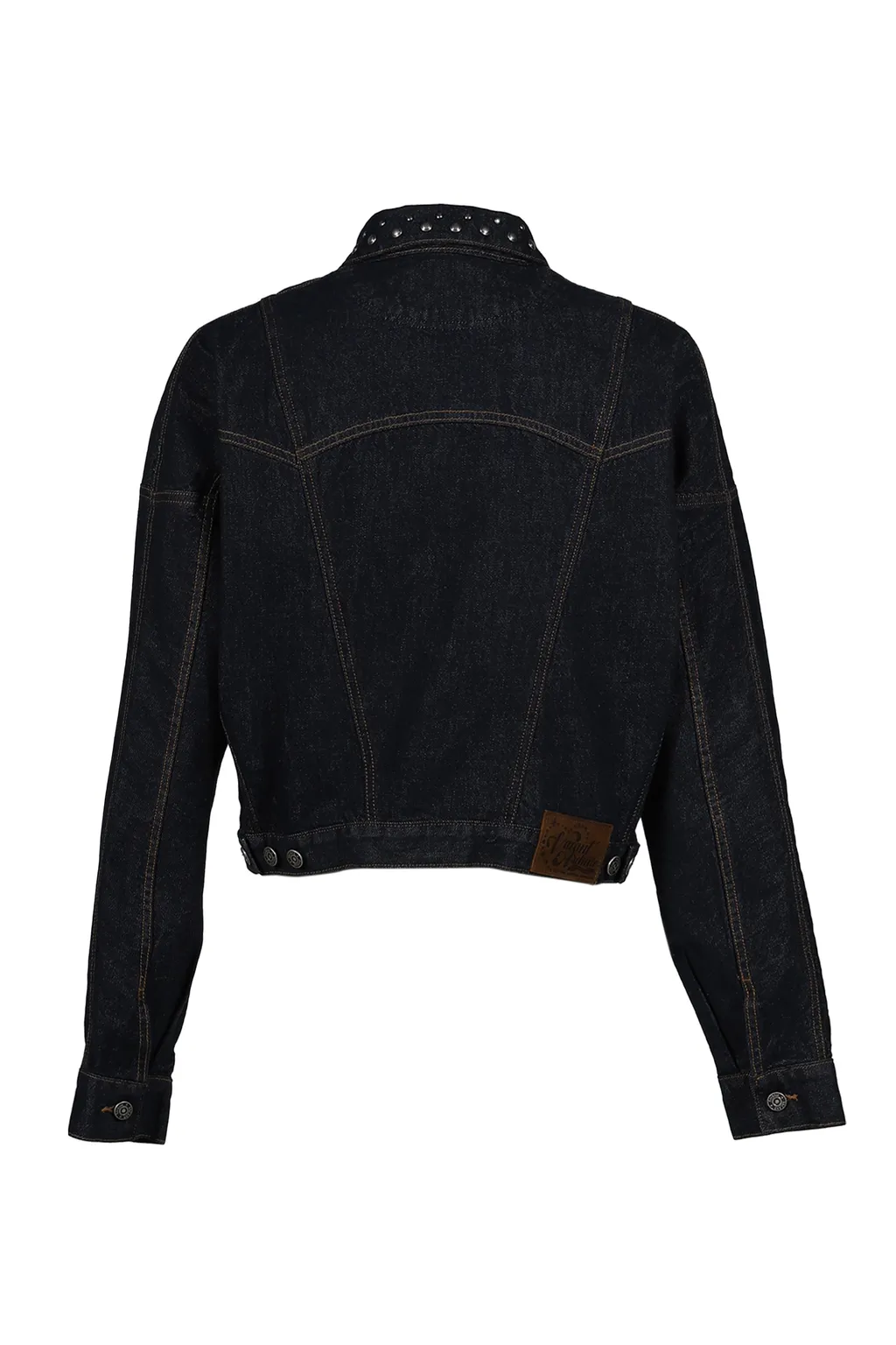 Liam Stud Denim Jacket / Deep Blu