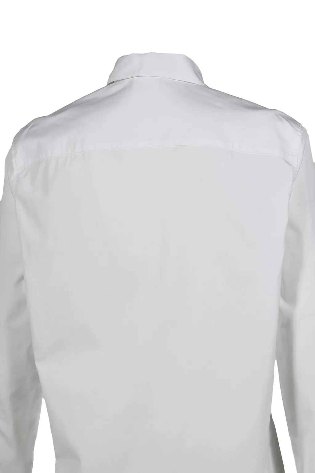 Zipped Poplin Shirt / White