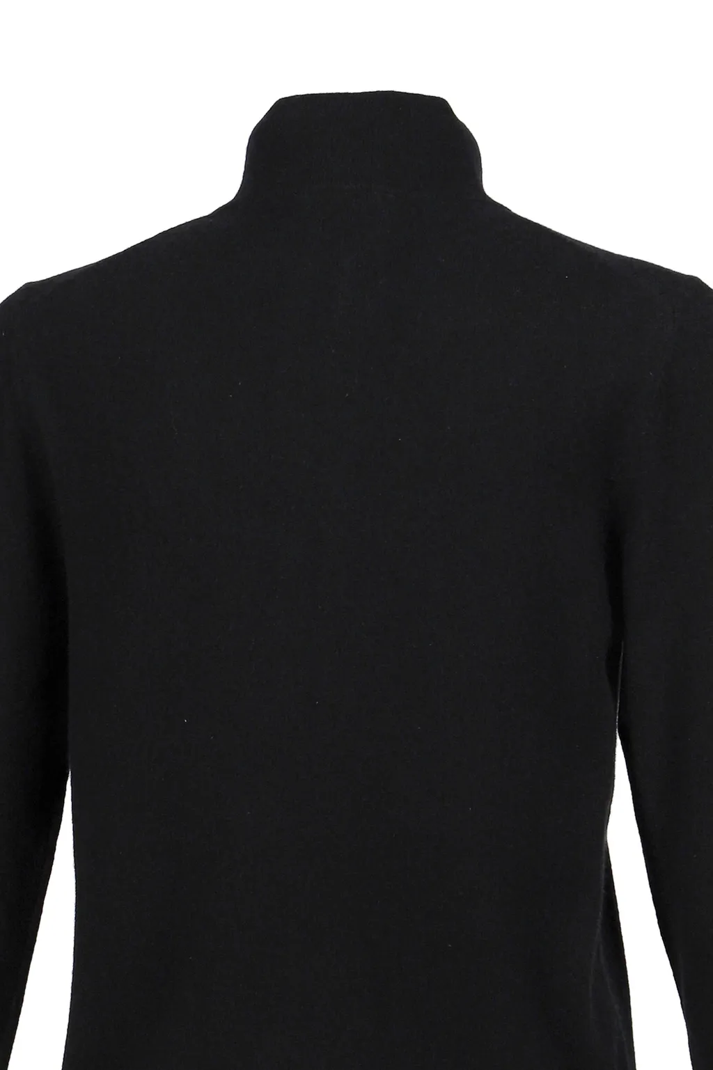 Cashmere Wool Zip Up Sweater / Blk
