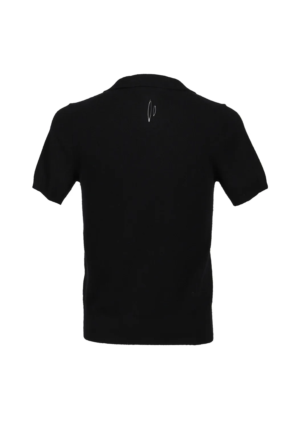 Cashmere Wool Open Collar Shirt / Blk
