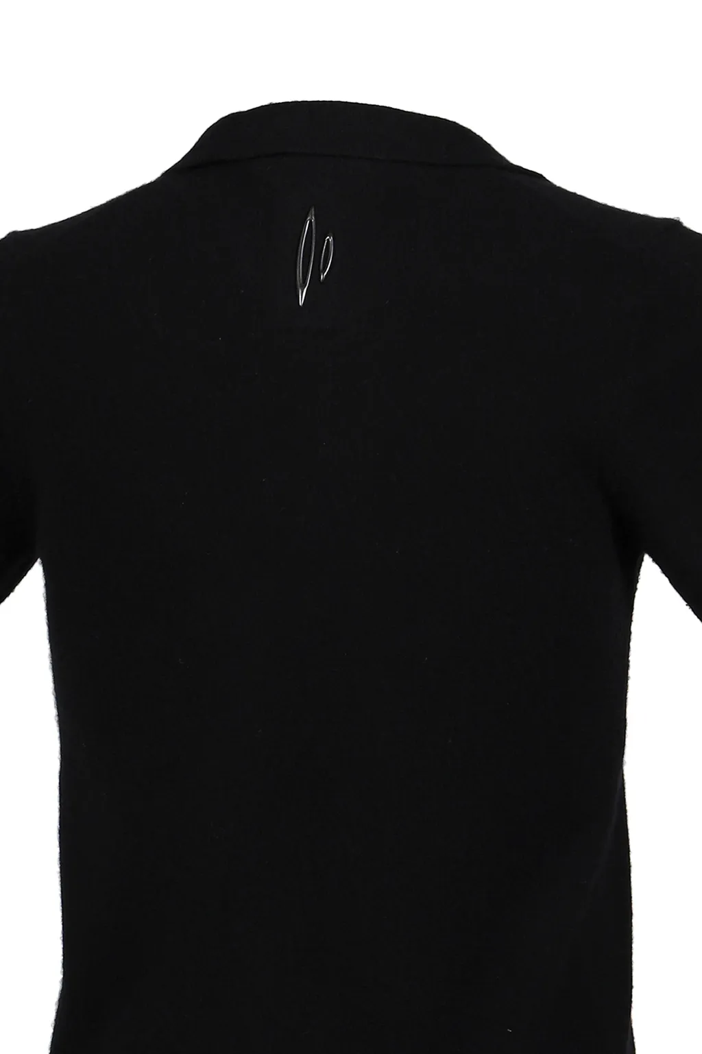 Cashmere Wool Open Collar Shirt / Blk