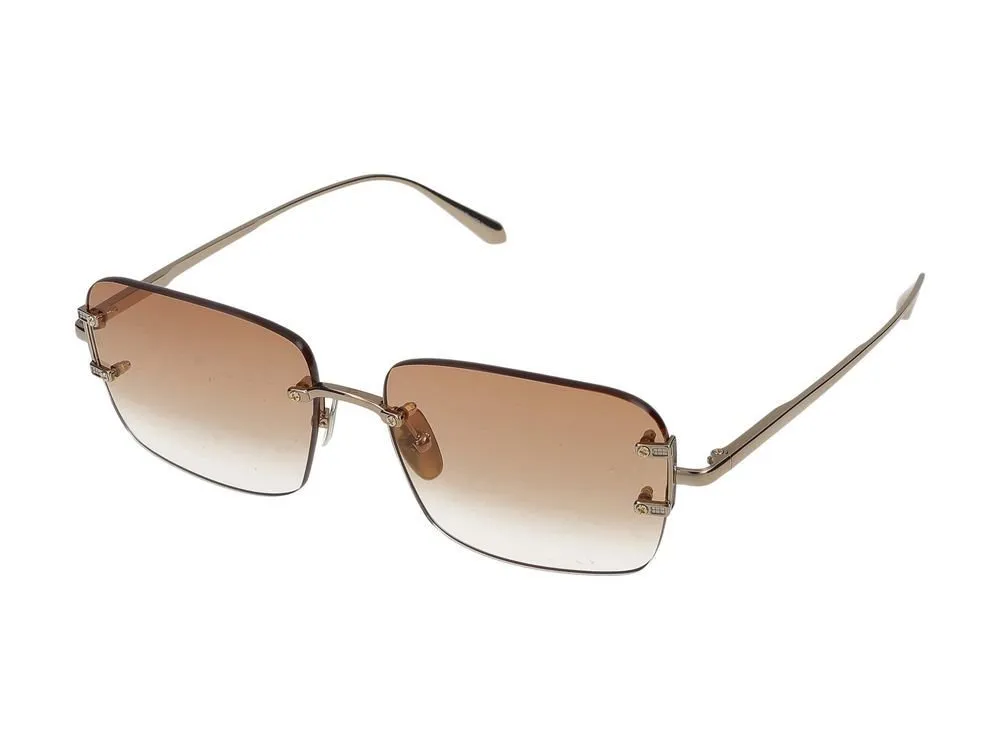Linda Farrow Sasha Rectangle Frame Sunglasses
