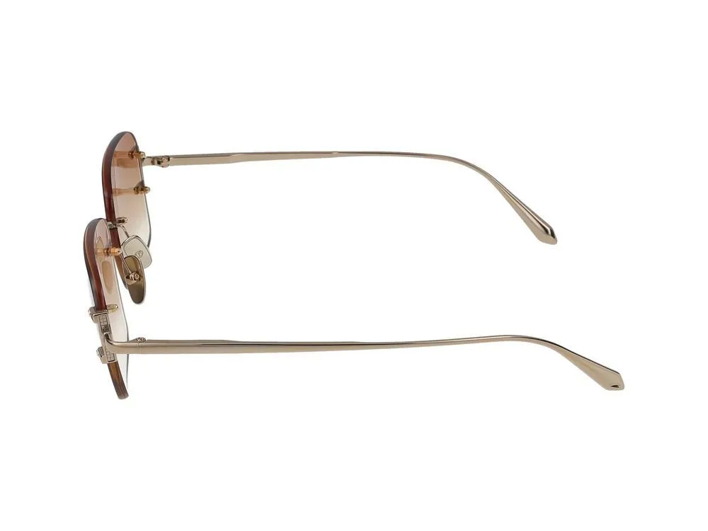 Linda Farrow Sasha Rectangle Frame Sunglasses