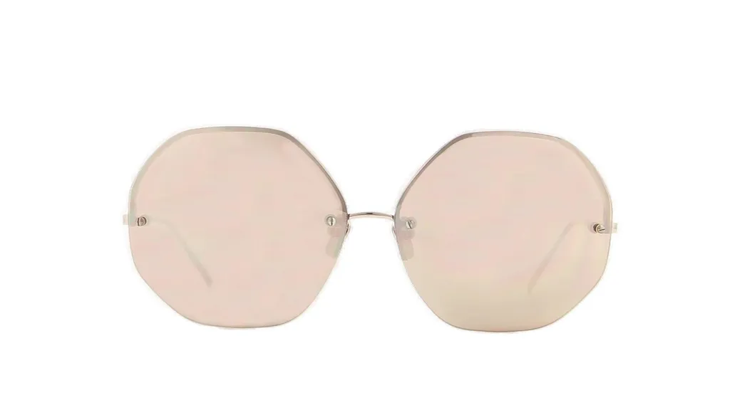 Linda Farrow Geometric Frame Sunglasses
