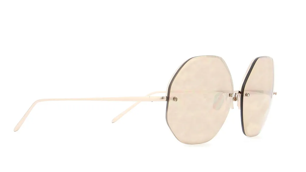 Linda Farrow Geometric Frame Sunglasses