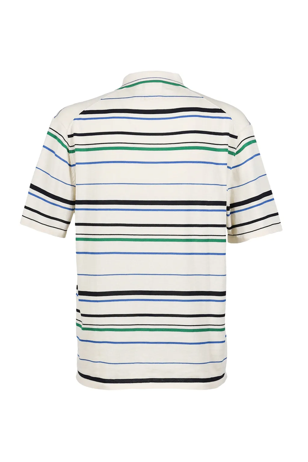 Wb Knit Polo / Wonder Wht/Grn/Blu