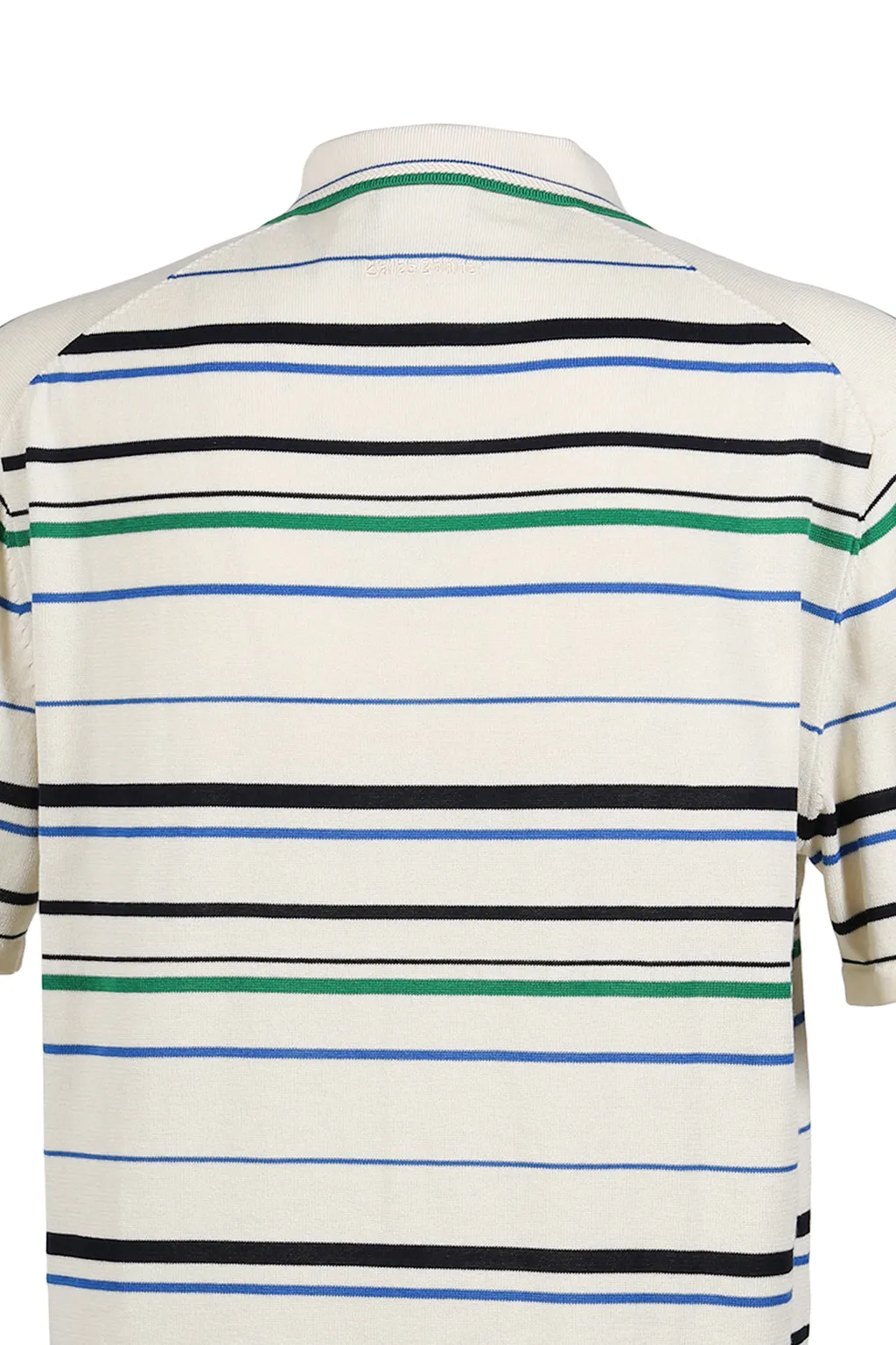 Wb Knit Polo / Wonder Wht/Grn/Blu