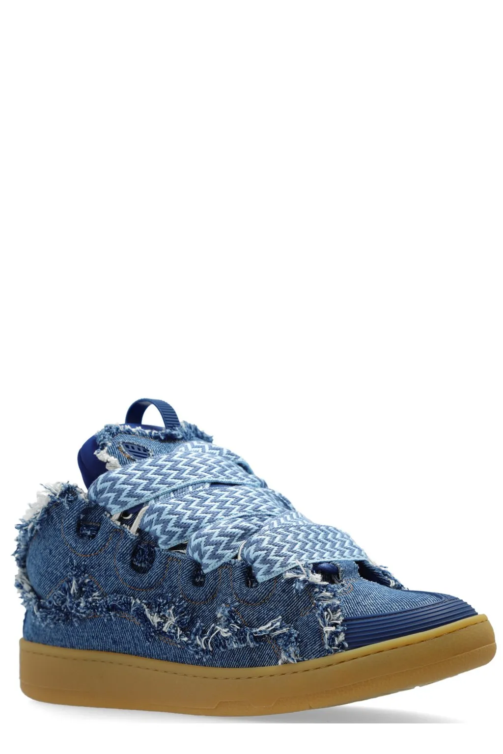 Lanvin Leather Curb Sneakers