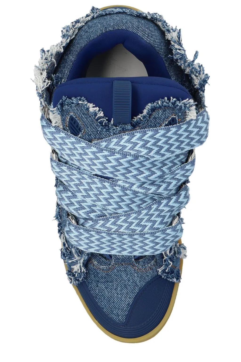 Lanvin Leather Curb Sneakers