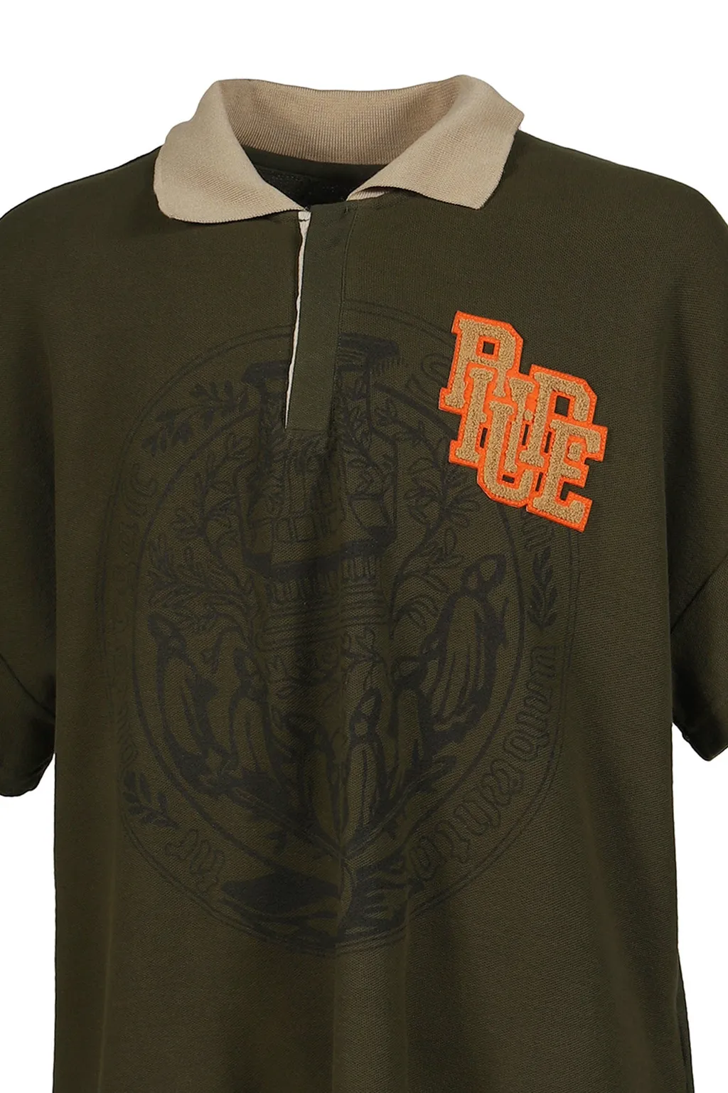 Scramble Logo Stamp Polo / Grn