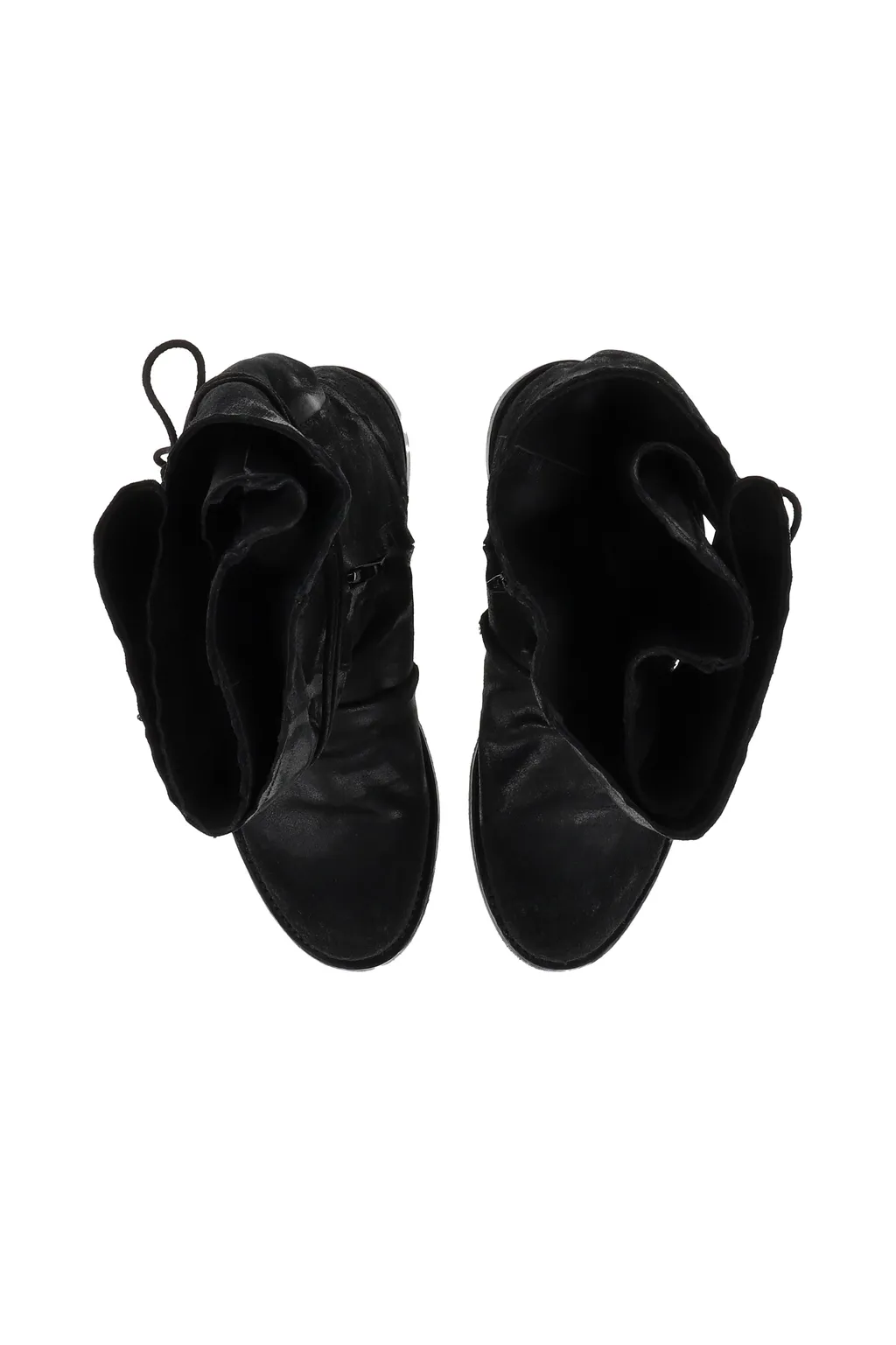 Flap Lace Boots / Black