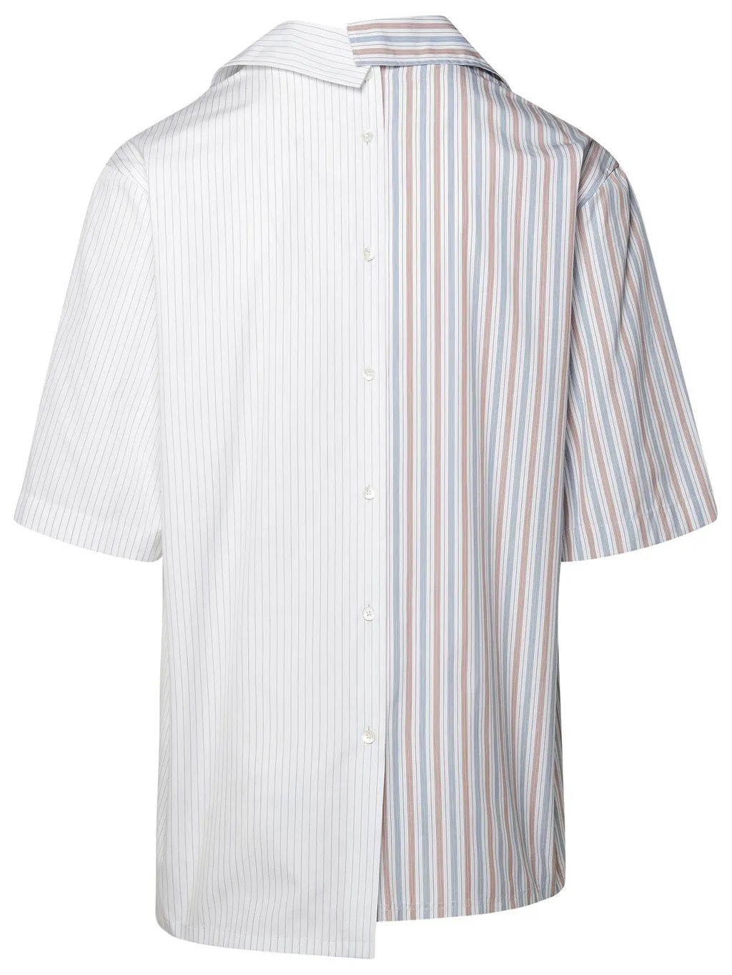 Lanvin Striped Asymmetric Drop-Shoulder Shirt