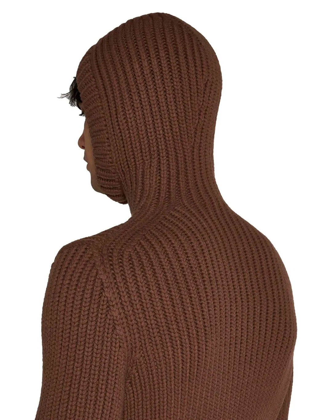 Lanvin Long Sleeved Hooded Knitted Jumper