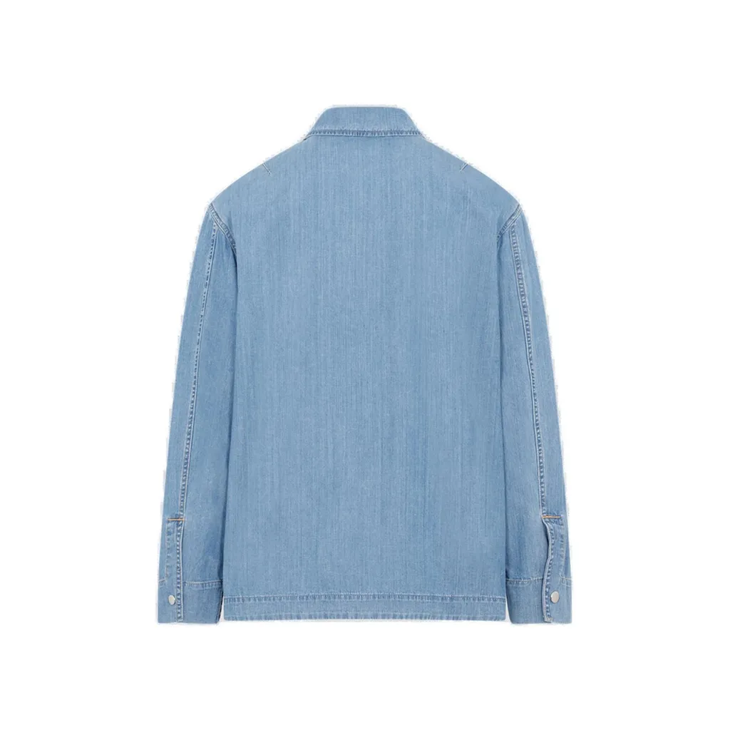 Lanvin Collared Button-Up Denim Jacket