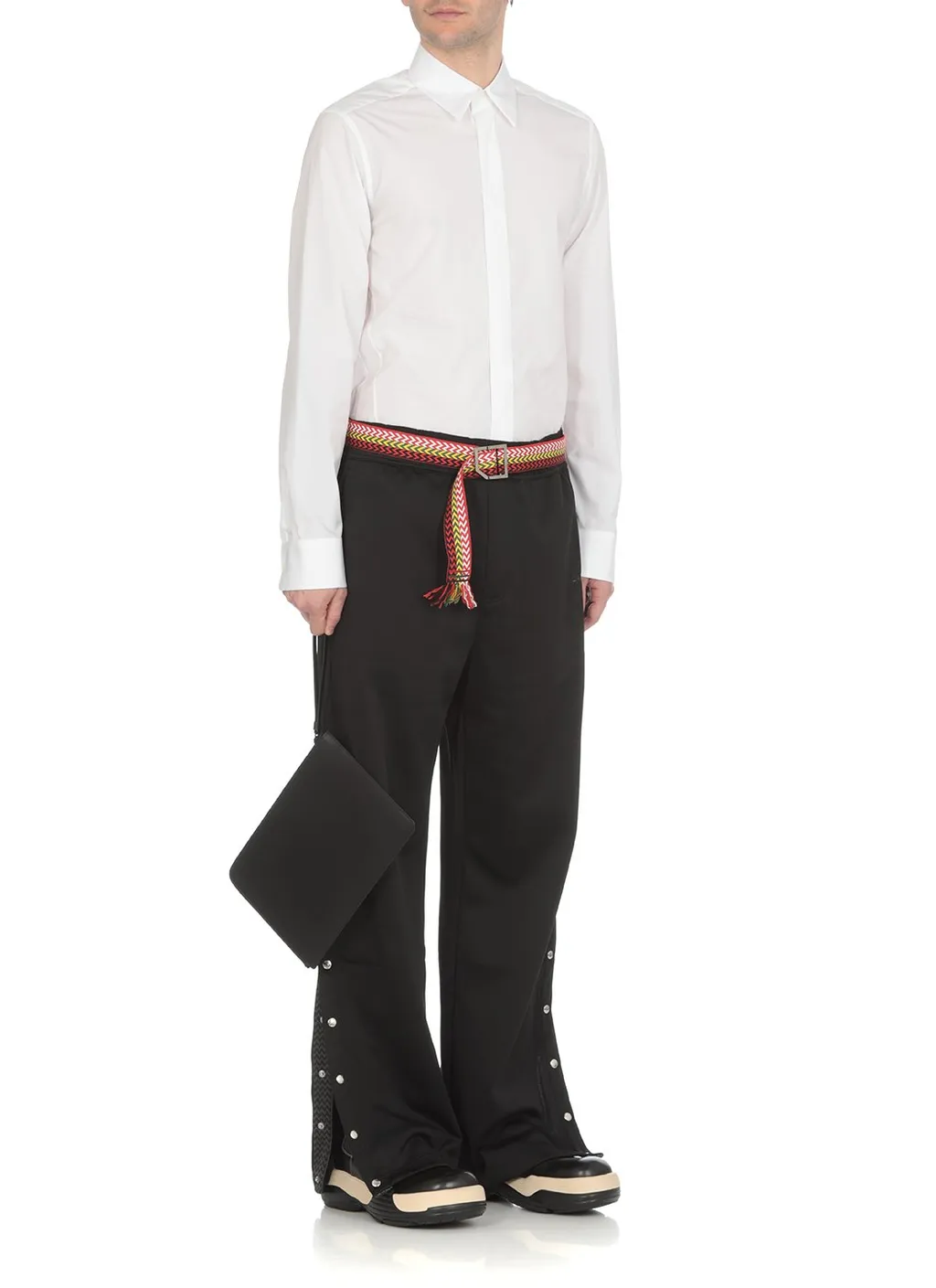 Lanvin Curved Hem Long-Sleeved Shirt