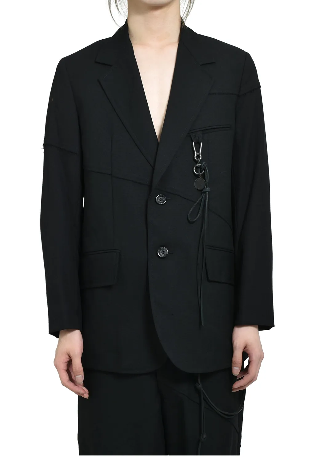 Oversized Blazer / Blk Slash