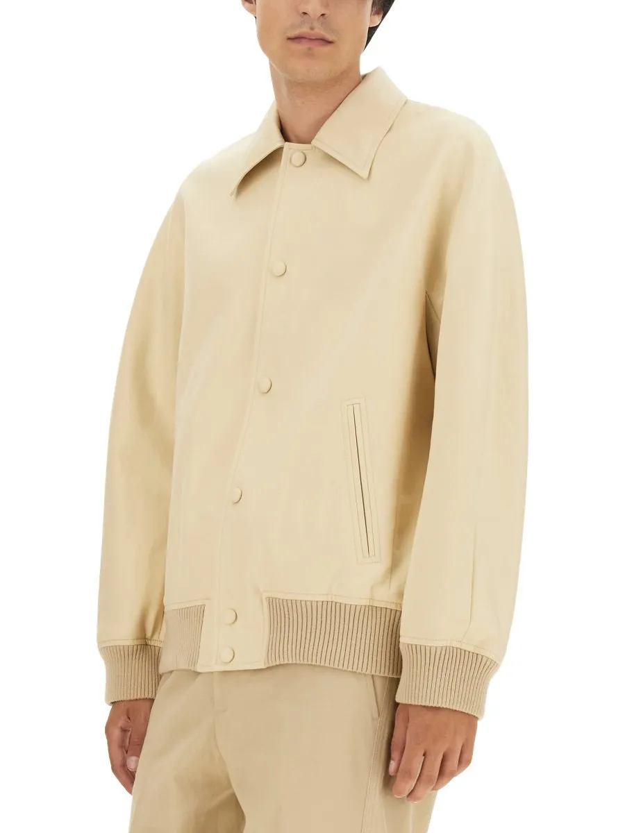 Lanvin Buttoned Long-Sleeved Bomber Jacket
