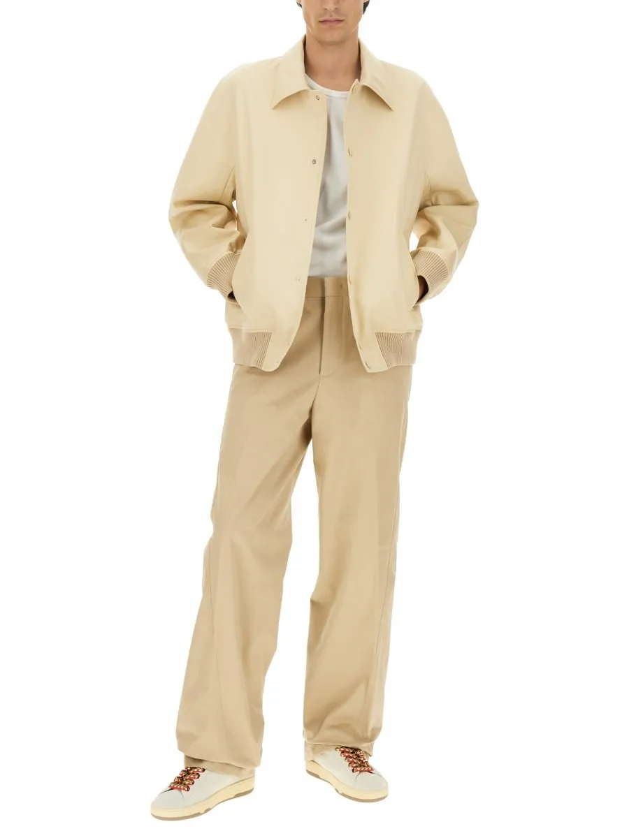 Lanvin Buttoned Long-Sleeved Bomber Jacket