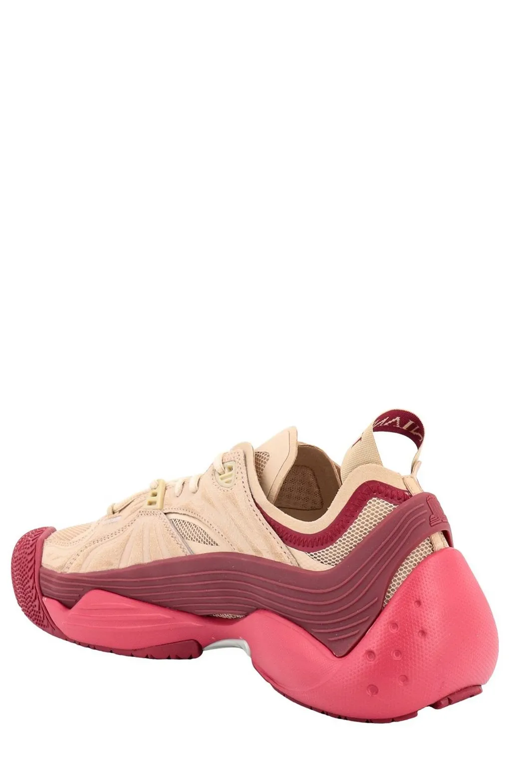 Lanvin Flash-X Meshed Lace-Up Sneakers