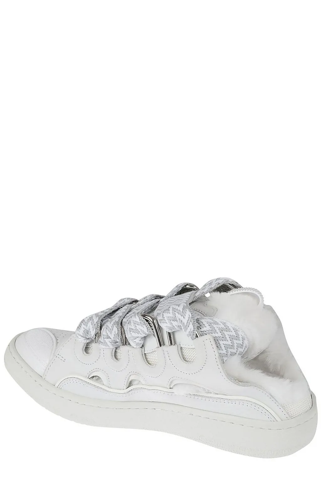 Lanvin Curb Slip-On Lace-Up Sneakers